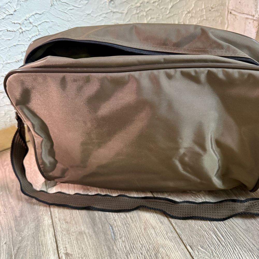Olive and Brown Men's Messenger Bag - Picture 11 of 11